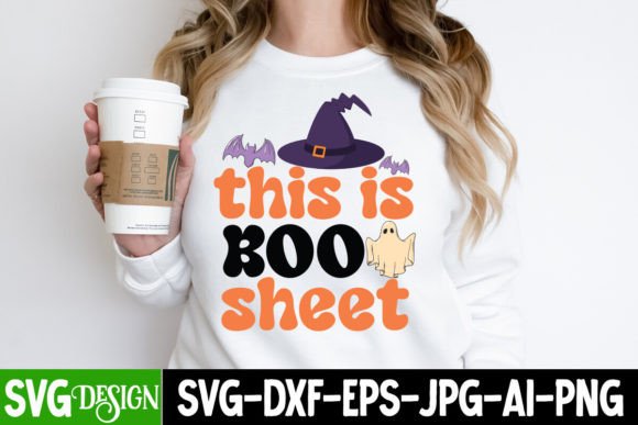 Boo Sheet SVG Cut File: Halloween Spirit for Real Embroidery Projects