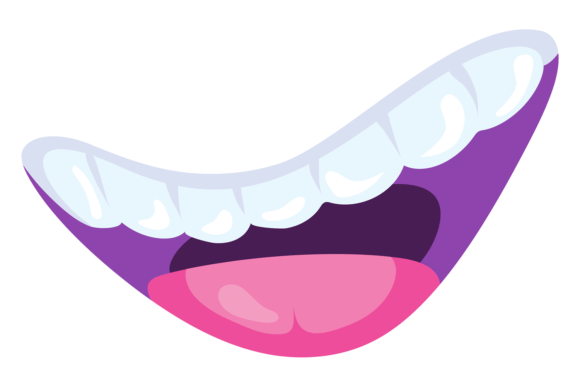 Cartoon Funny Mouth: A Playful Touch for Embroidery Projects