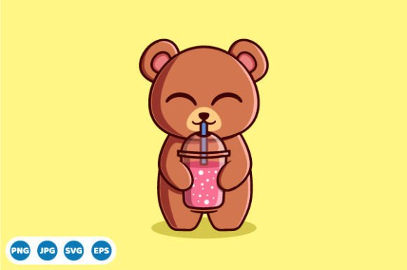 Cute Bear Design for Embroidery Projects