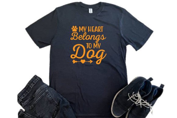 My Heart Belongs to My Dog Svg Design