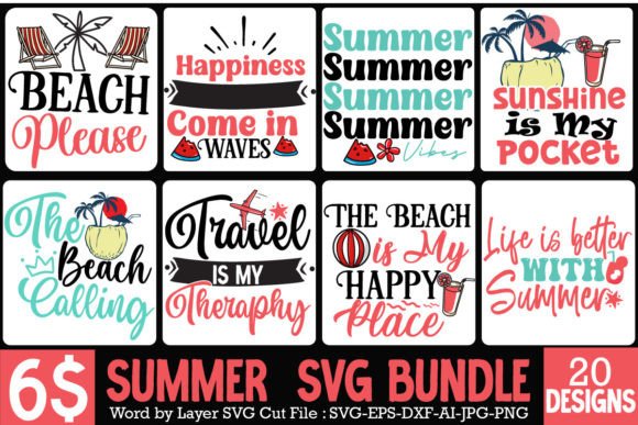Summer SVG Bundle Review: Beach Vibes for Embroidery Projects