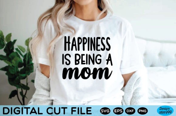 Womens Happiness is Being a Mom Tshirt F Review